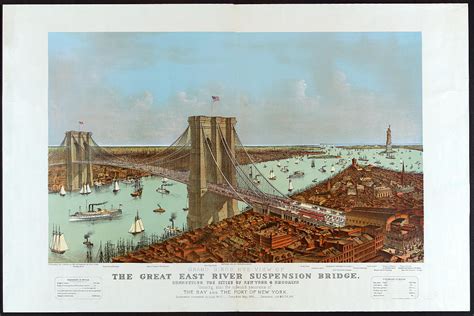 brooklyn bridge lithograph
